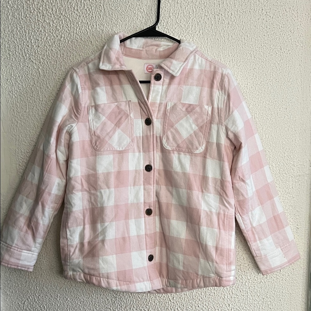 Wonder Nation Brand Pink Plaid Cozy Jacket